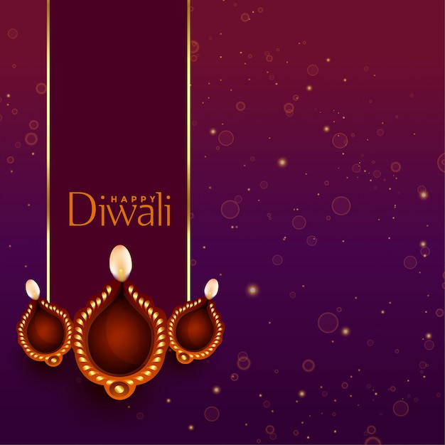Beautiful happy diwali diya decoration\
background