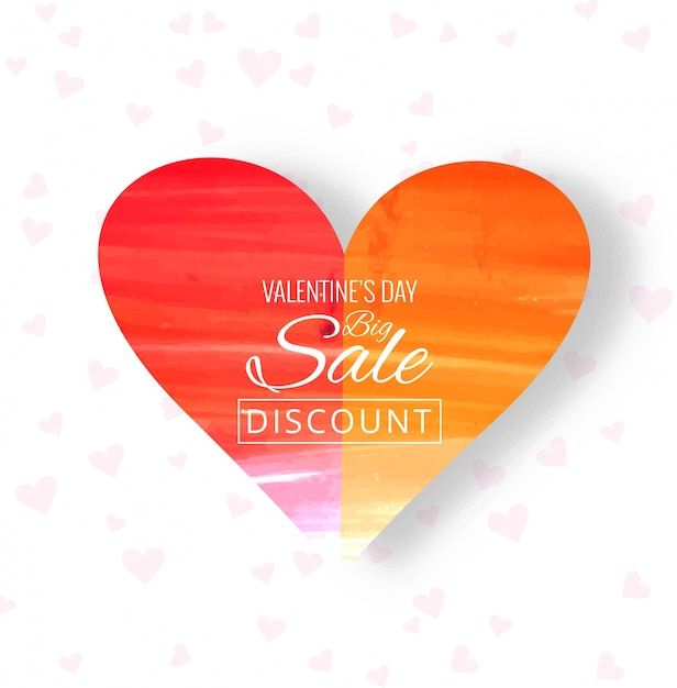 Beautiful heart colorful valentine\'s day sale\
background