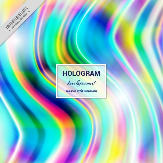 Premium Vector | Beautiful hologram background