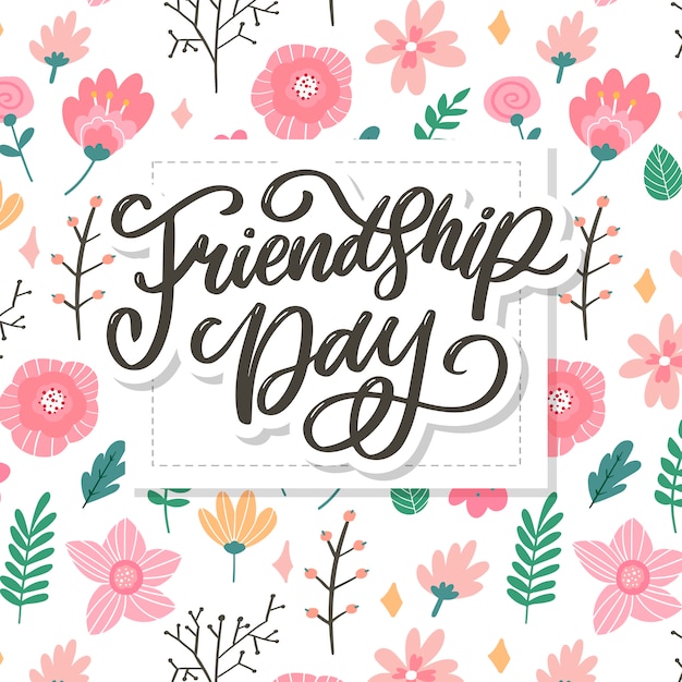 Premium Vector | Beautiful illustration of happy friendship day ...