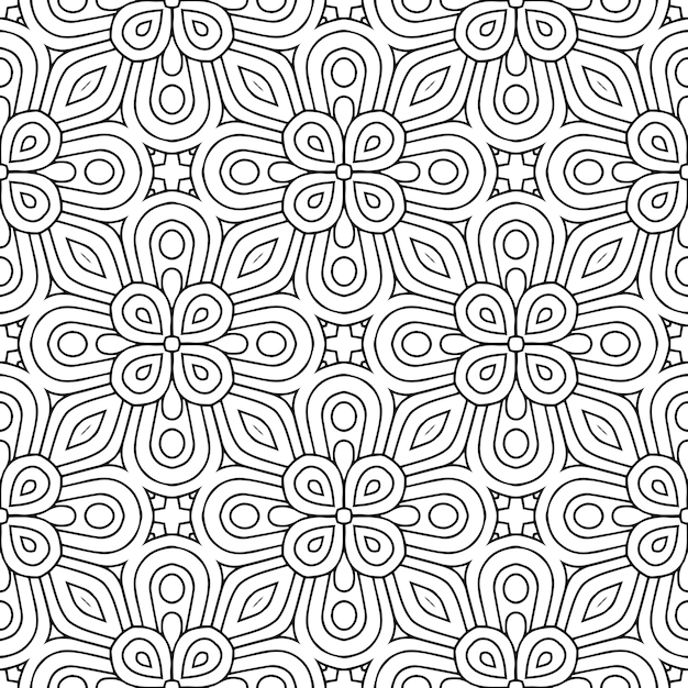 Premium Vector | Beautiful indian traditional seamless pattern black ...