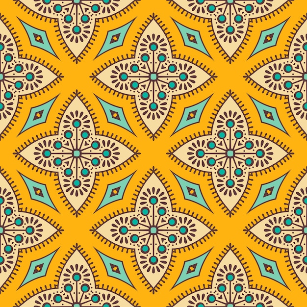 Premium Vector | Beautiful indian traditional seamless pattern