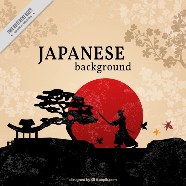 Beautiful japanese background Vector | Free Download