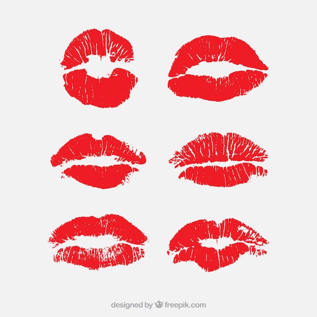 Download Beautiful lips set Vector | Free Download