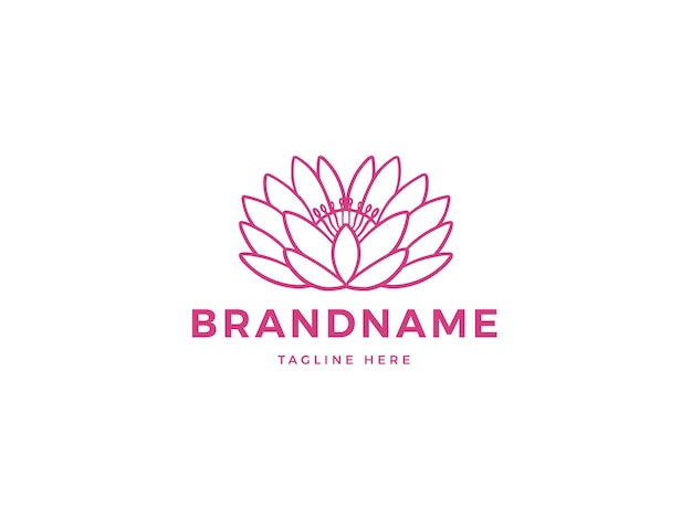 Premium Vector | Beautiful lotus modern company logo vector