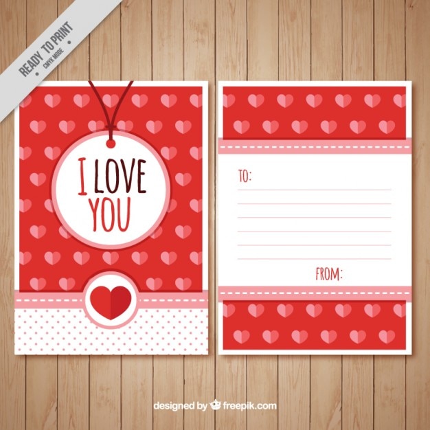 Download Beautiful love letter full of hearts | Free Vector