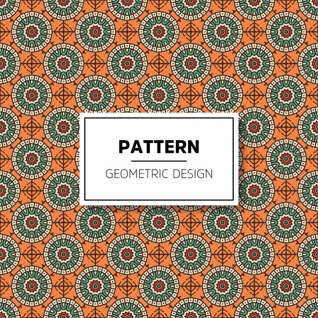 Beautiful mandala seamless pattern background design Free Vector