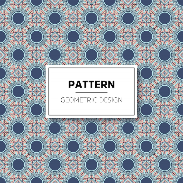 Beautiful mandala seamless pattern background design Free Vector
