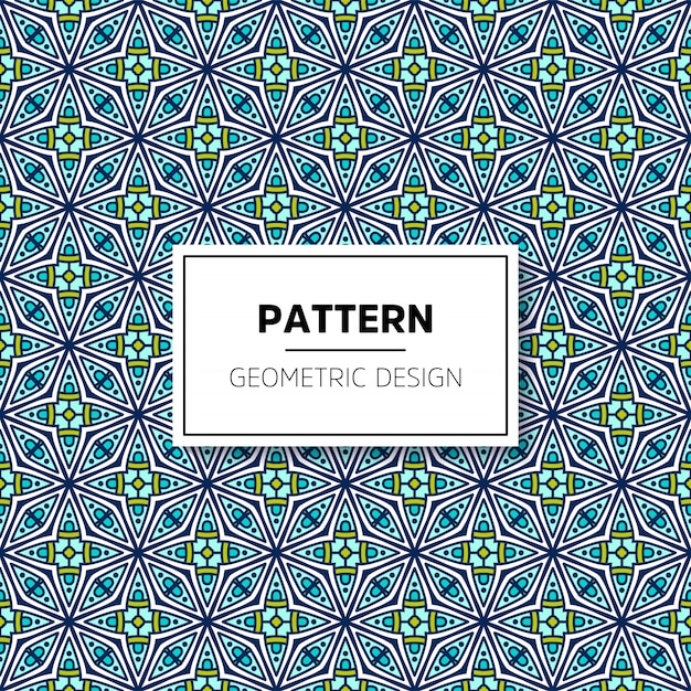 Beautiful mandala seamless pattern background design Free Vector
