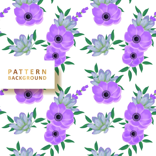 Beautiful pattern background with succulents Premium Vector