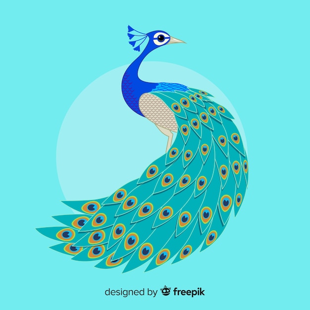 Download Free Download This Free Vector Beautiful Peacock In Hand Drawn Style Use our free logo maker to create a logo and build your brand. Put your logo on business cards, promotional products, or your website for brand visibility.