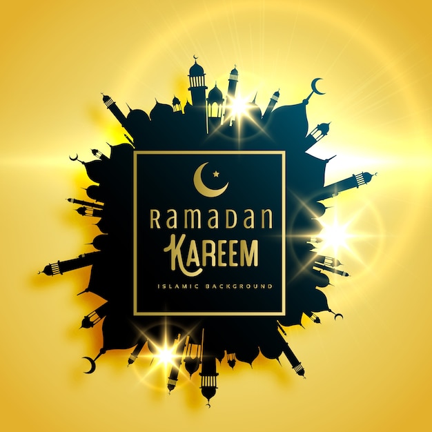 Beautiful ramadan kareem card
