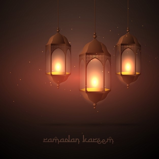 Beautiful ramadan lamps hanging