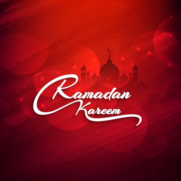 ramadan kareem red background