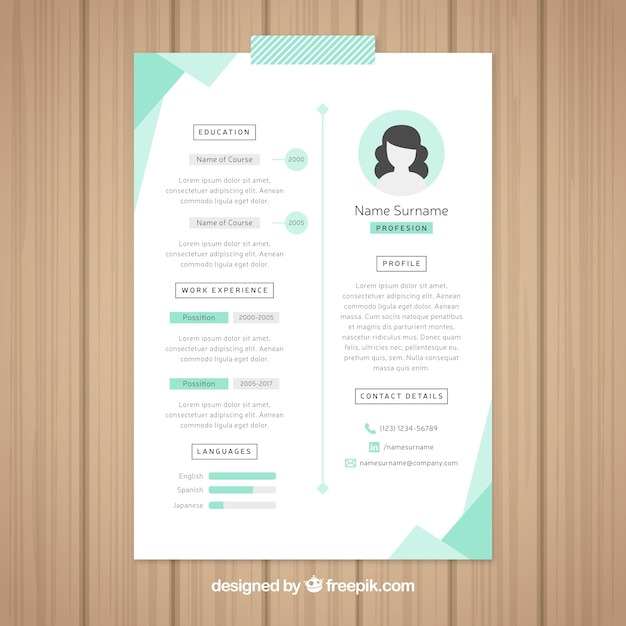 beautiful resume template_23 2147661611