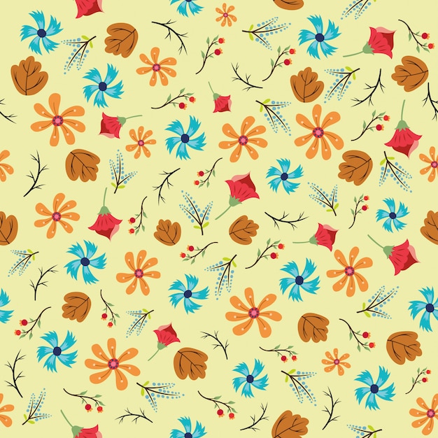 Premium Vector Beautiful Seamless Floral Pattern Design