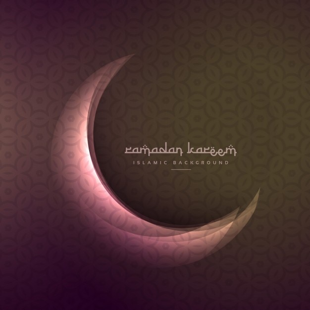 Beautiful shining moon of ramadan and eid\
festival