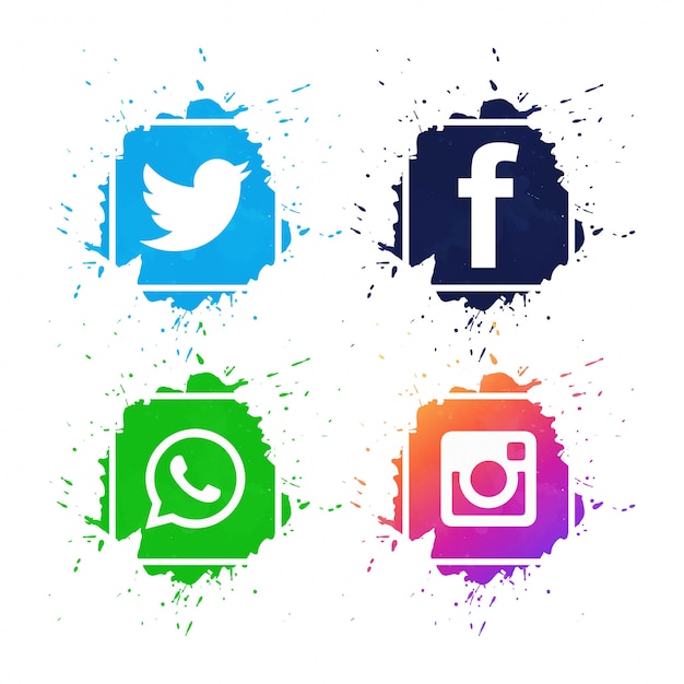 Download Free Beautiful Social Media Icons Set Design Vector Free Vector Use our free logo maker to create a logo and build your brand. Put your logo on business cards, promotional products, or your website for brand visibility.
