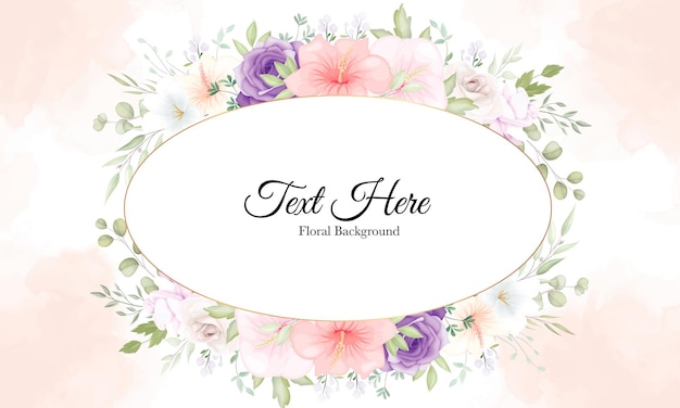 Free Vector Beautiful Soft Flower Background