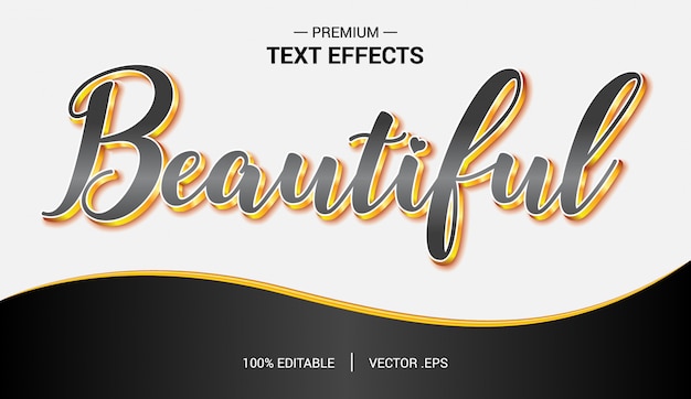 Premium Vector | Beautiful text effect vectors, set elegant pink purple ...