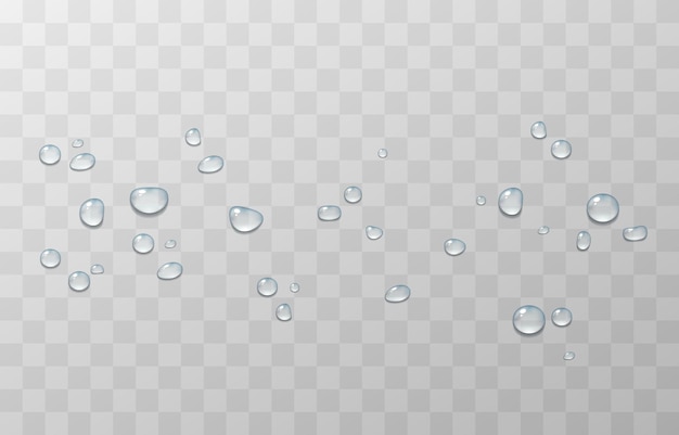 美しい水滴のイラスト プレミアムベクター