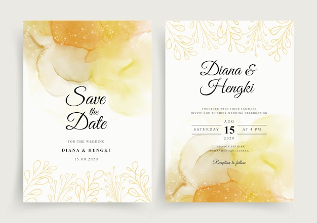 Download Wedding Invitation Yellow Images Free Vectors Stock Photos Psd PSD Mockup Templates