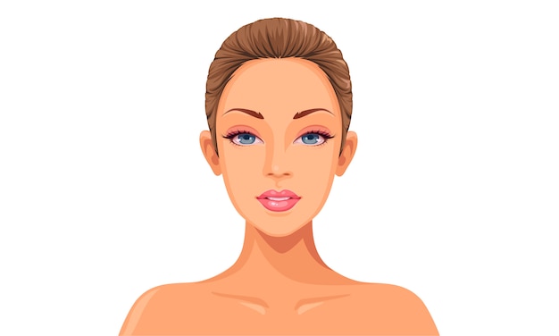 Download Beautiful women face | Premium Vector