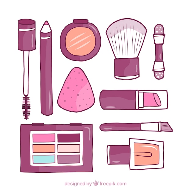 Free Vector | Beauty accessories set