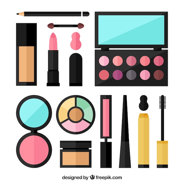 Free Vector | Beauty accessories set