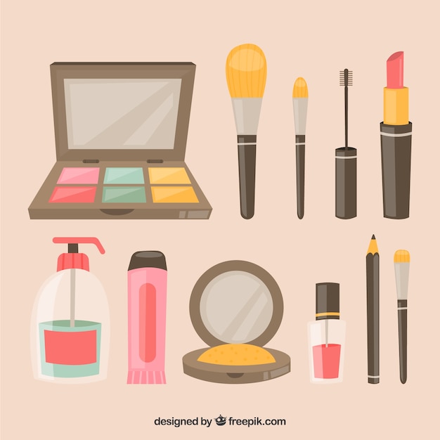 Free Vector | Beauty accessories set