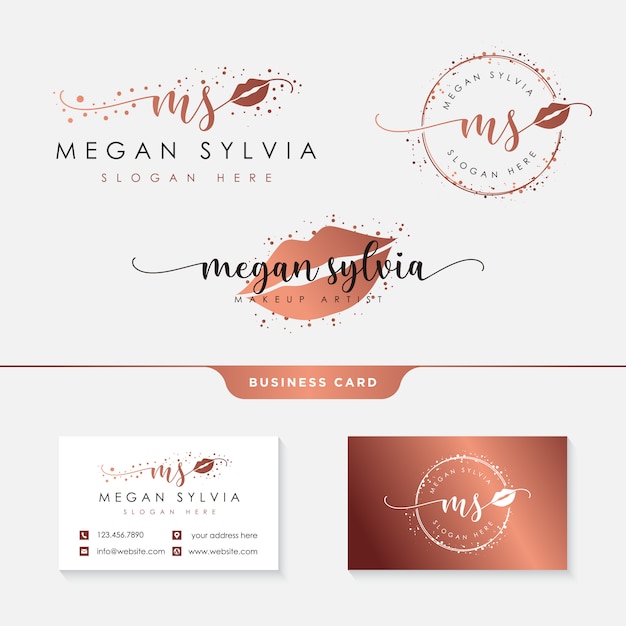 Download Free Beauty Makeup Logo Collection Template Premium Vector Use our free logo maker to create a logo and build your brand. Put your logo on business cards, promotional products, or your website for brand visibility.