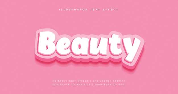 Premium Vector | Beauty playful cartoon text style font effect