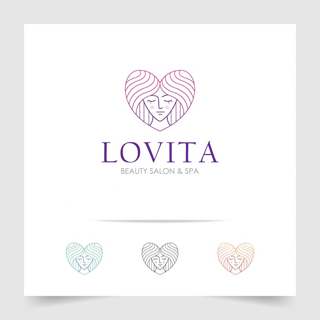Download Free Beauty Salon And Spa Logo Vector With Line Art Of Women Face In Use our free logo maker to create a logo and build your brand. Put your logo on business cards, promotional products, or your website for brand visibility.