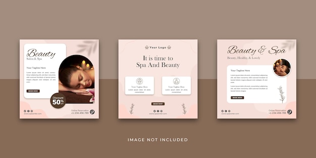 Premium Vector Beauty And Spa Social Media Post Template Instagram