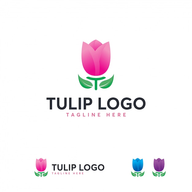 Download Free Beauty Tulip Flower Logo Template Premium Vector Use our free logo maker to create a logo and build your brand. Put your logo on business cards, promotional products, or your website for brand visibility.