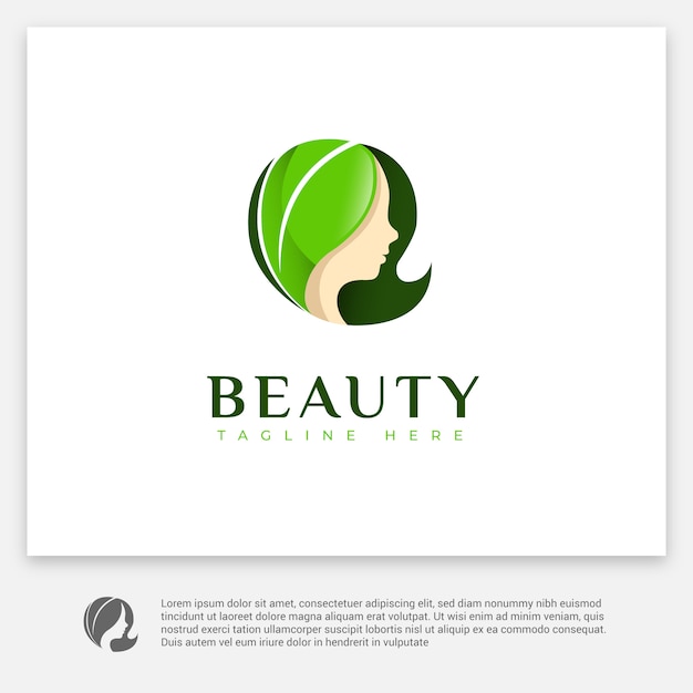 Premium Vector Beauty Women Nature Logo