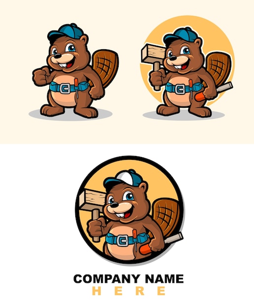 Download Free Beaver Construction Mascot Vector Premium Vector Use our free logo maker to create a logo and build your brand. Put your logo on business cards, promotional products, or your website for brand visibility.