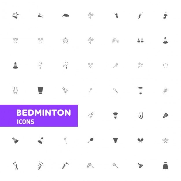 Bedminton icons