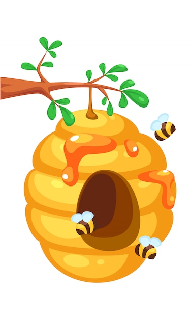 Bee Hive Cartoon Image