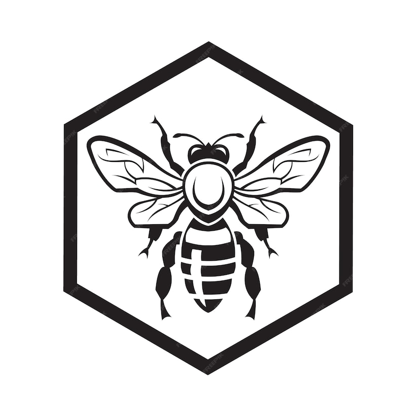 Premium Vector Bee And Honeycomb 2484