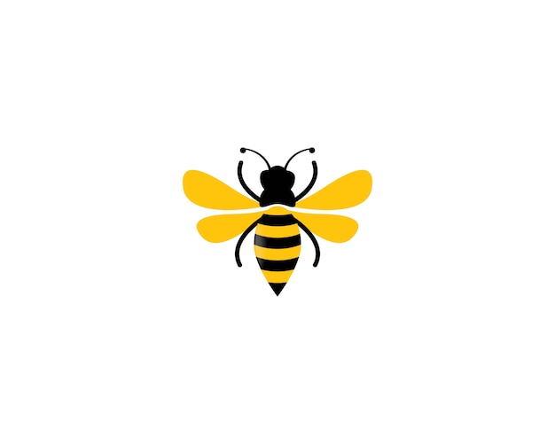 プレミアムベクター 蜂のロゴアイコンイラスト