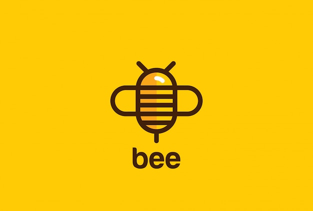 Download Free Download Free Bee Logo Linear Style Icon Vector Freepik Use our free logo maker to create a logo and build your brand. Put your logo on business cards, promotional products, or your website for brand visibility.