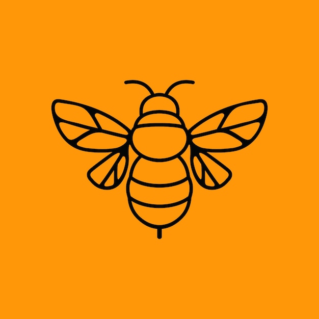 Bee logo mascot Vector | Premium Download
