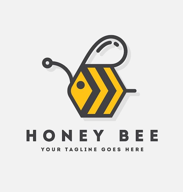 Download Free Vector | Bee logo template design