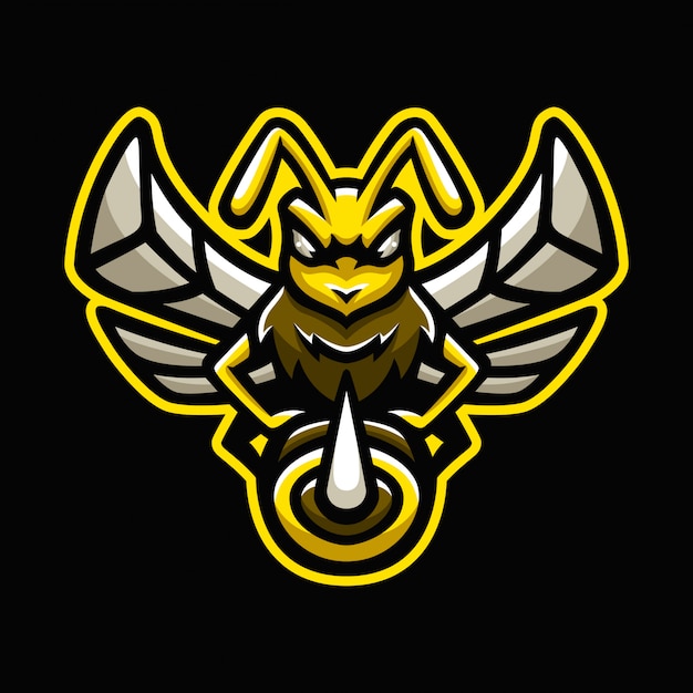 Download Bee mascot logo | Premium Vector