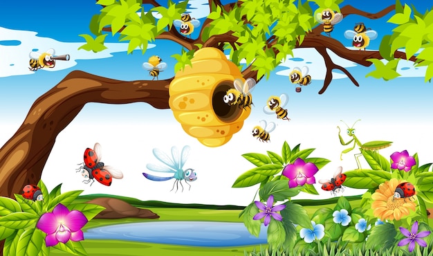 Αποτέλεσμα εικόνας για natyre e icon with bee