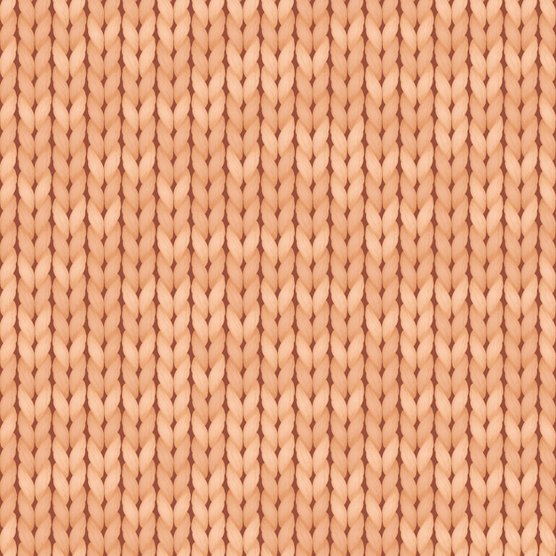 Premium Vector Beige Realistic Simple Knit Texture Seamless Pattern