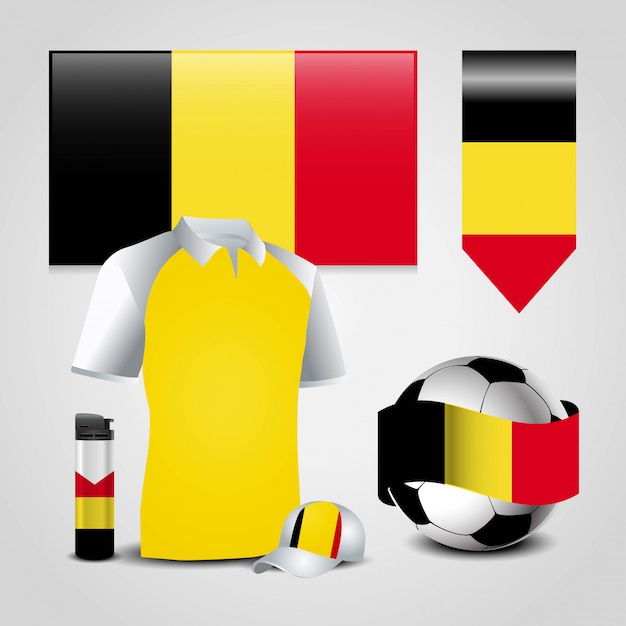 Download Belgium flag design | Premium Vector