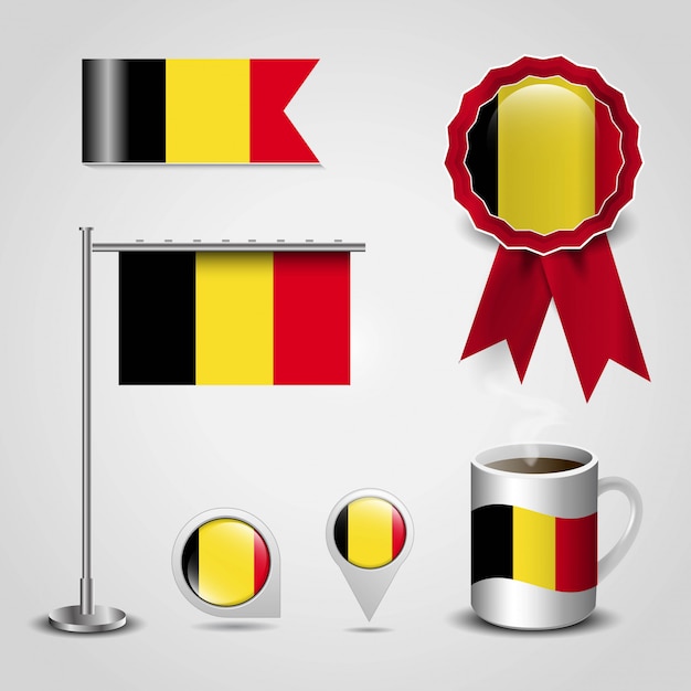 Download Belgium flag design | Premium Vector