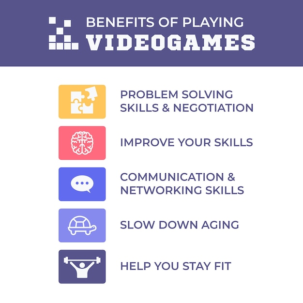 free-vector-benefits-of-playing-video-games